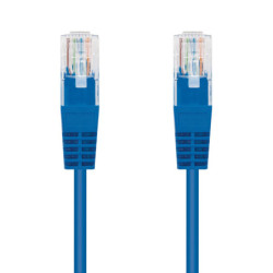 CAT 6 UTP Cable NANOCABLE CABLE RED LATIGUILLO RJ45 CAT.6 UTP AWG24, AZUL, 0.5 M 50 cm