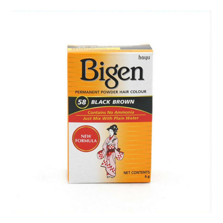 Permanent Dye Bigen 58 Black Nº58 Black Brown (6 gr)