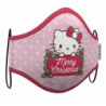 Hygienic Reusable Fabric Mask Hello Kitty Christmas 2 Pieces Multicolour