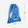 Backpack with Strings Disney Blue 29 x 40 x 1 cm