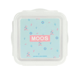 Lunch box Moos Garden 13 x 7.5 x 13 cm Turquoise