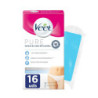 Body Hair Removal Wax Veet Bandas De Cera Sensitive skin (16 Units)