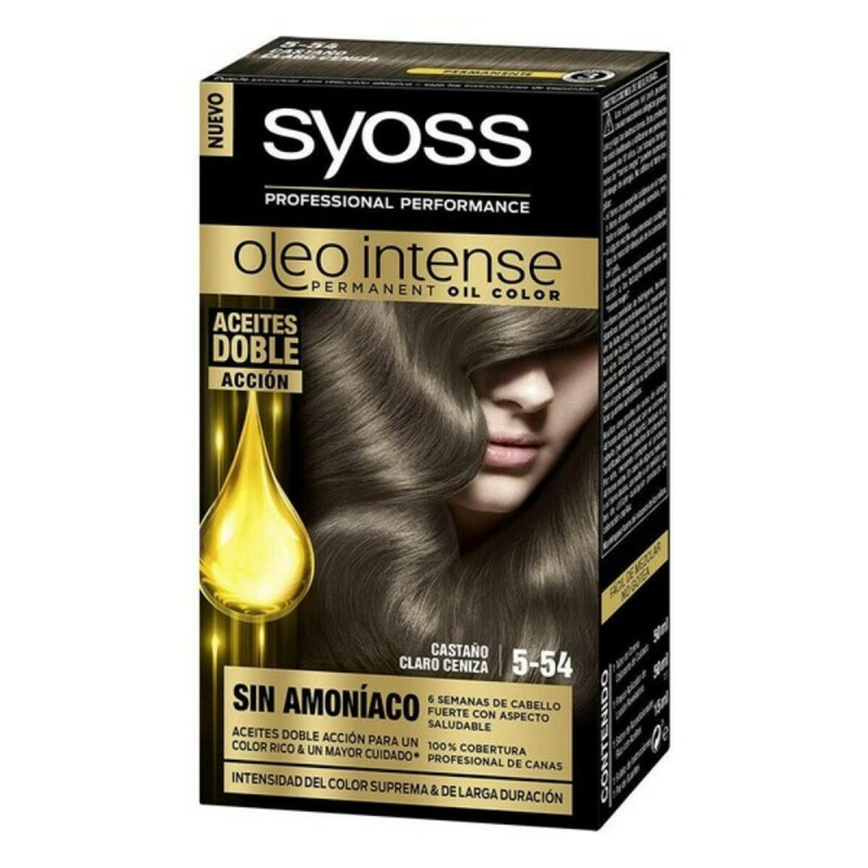 Permanent Dye   Syoss Olio Intense Ammonia-free Nº 5,54 Light Brown Ash