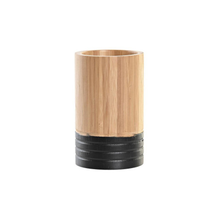 Toothbrush Holder DKD Home Decor Bamboo 7 x 7 x 11 cm