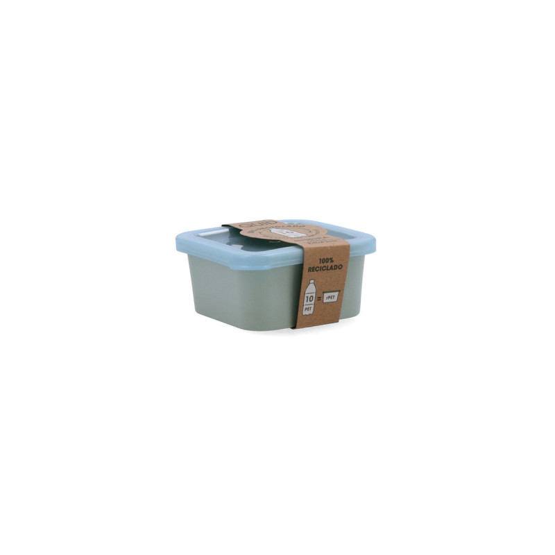 Square Lunch Box with Lid Quid Inspira 620 ml Green Plastic