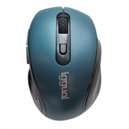 Mouse iggual ERGONOMIC-M Blue Black/Blue Multicolour