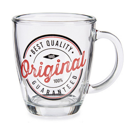 Mug Original Transparent Glass (320 ml) (6 Units)