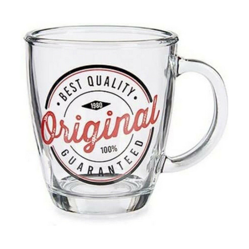 Mug Original Transparent Glass 6 Units (320 ml)