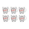 Mug Original Transparent Glass 6 Units (320 ml)