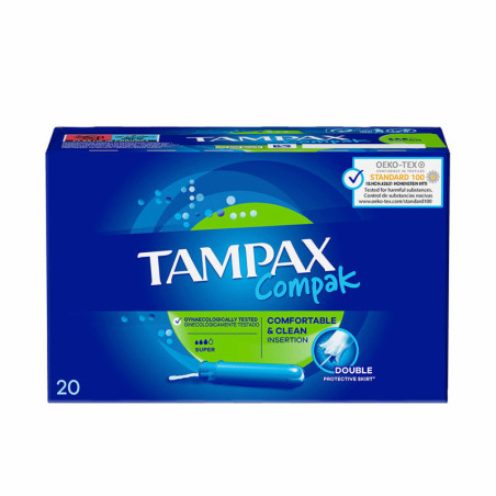 Super Tampons Tampax Compak 20 Units