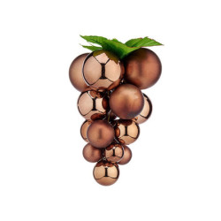 Christmas Bauble Grapes Brown Plastic 22 x 22 x 33 cm