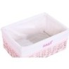 Set of Baskets DKD Home Decor Pink Polyester Children's wicker (44 x 34 x 56 cm)