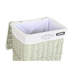 Basket set DKD Home Decor Green wicker 44 x 34 x 56 cm 5 Pieces