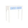 Console DKD Home Decor White Brown Sky blue Navy Blue Rope MDF Wood 80 x 40 x 75 cm (1 Unit)