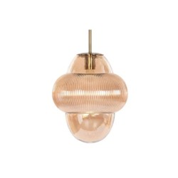 Ceiling Light Home ESPRIT Amber Crystal 50 W 30 x 30 x 30 cm