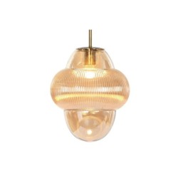 Ceiling Light Home ESPRIT Amber Crystal 50 W 30 x 30 x 30 cm