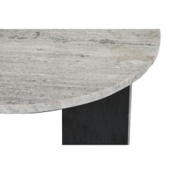 Small Side Table Home ESPRIT White Black Marble Mango wood 41 x 41 x 51 cm