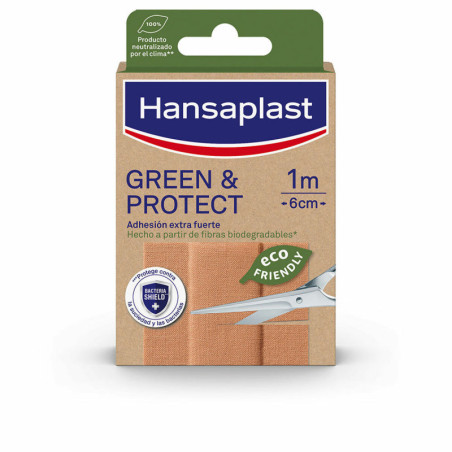 Plasters Hansaplast Green & Protect 10 x 6 cm 10 Units