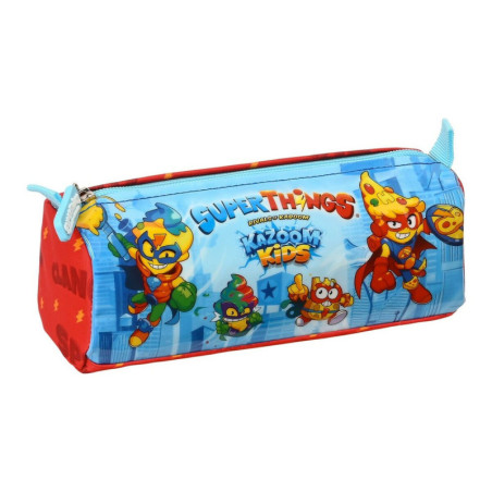 School Case SuperThings Kazoom Kids Red Light Blue (21 x 8 x 7 cm)