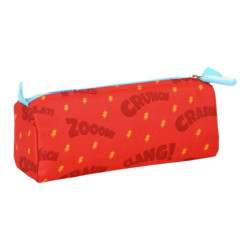 School Case SuperThings Kazoom Kids Red Light Blue (21 x 8 x 7 cm)