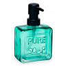 Soap Dispenser Pure Soap 250 ml Crystal Green Plastic (12 Units)