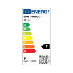 LED Tube EDM F 9 W T8 850 Lm Ø 2,6 x 60 cm (3000 K) (3200 K)