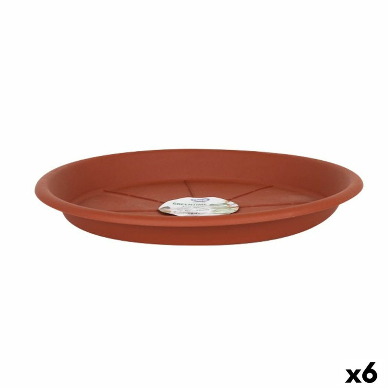 Flower Pot Dish Dem Greentime Brown ø 28 x 2,9 cm (6 Units)