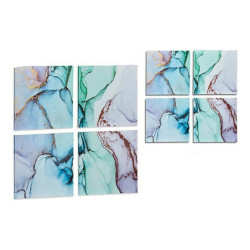 Painting Canvas Marble Blue (4 Pieces)