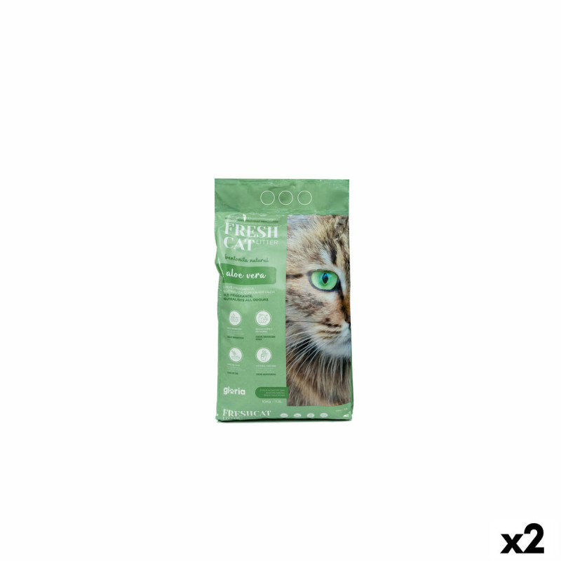 Cat Litter Gloria Premium Aloe Vera 10 kg 2 Units