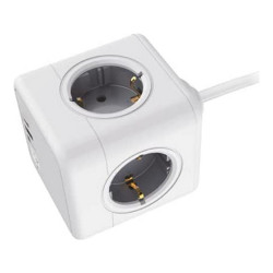 Cube multiplugs Silver Electronics 9522 CUBO