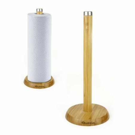 Kitchen Paper holder Quttin Bamboo (ø 16 x 33,5 cm)