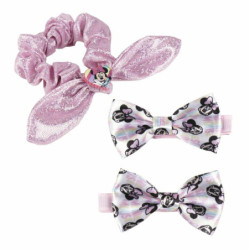 Hair Clips Disney   Pink Minnie Mouse Lasso Set (3 Pieces)