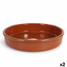 Saucepan Azofra Baked clay 43 x 43 x 7,5 cm (2 Units)