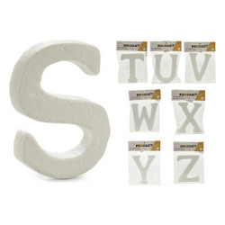 Letters STUVWXYZ White polystyrene 2 x 23 x 17 cm (8 Units)