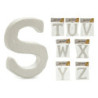 Letters STUVWXYZ White polystyrene 2 x 23 x 17 cm (8 Units)