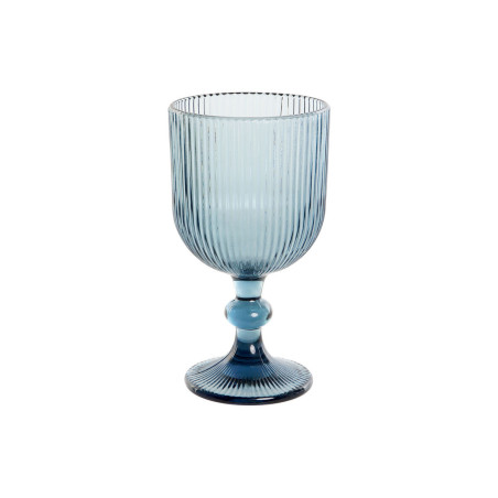 Set of cups DKD Home Decor Blue Crystal 325 ml