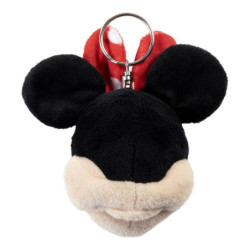 Cuddly Toy Keyring Minnie Mouse Red