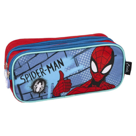 Double Carry-all Spider-Man Red Blue 22,5 x 8 x 10 cm