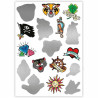 Craft Set Clementoni 17 Temporary Mystery Tattoos