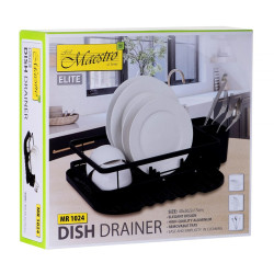 Draining Rack for Kitchen Sink Feel Maestro MR-1024 36,5 x 40 x 15 cm Black