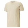 Short Sleeve T-Shirt Puma Essentials Elevated Beige Unisex