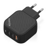 Wall Charger Aisens ASCH-65W3P027-BK Black 65 W (1 Unit)