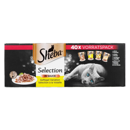 Cat food Sheba Selection Chicken Duck Birds 40 x 85 g