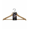 Set of Clothes Hangers 5five Brown Beige Natural Wood 44 x 23 cm (4 Units)