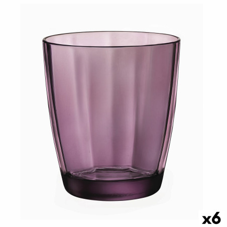 Glass Bormioli Rocco Pulsar Purple Glass (6 Units) (305 ml)