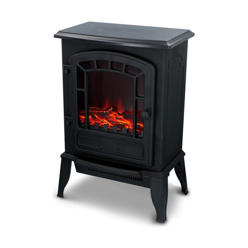 Decorative Electric Chimney Breast Classic Fire Torino Black 2000 W