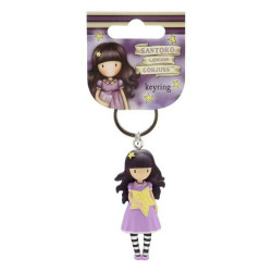 Keychain Gorjuss Catch a Falling Star Purple