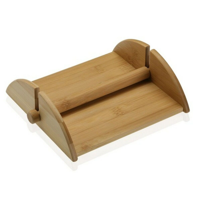 Napkin holder Versa Brown Wood Bamboo 17,8 x 5,8 x 19 cm