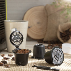 Set of 3 Reusable Coffee Capsules Recoff InnovaGoods