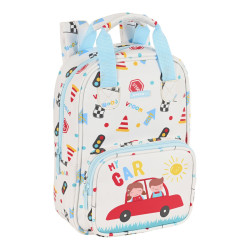 School Bag Safta My car White Multicolour 20 x 28 x 8 cm